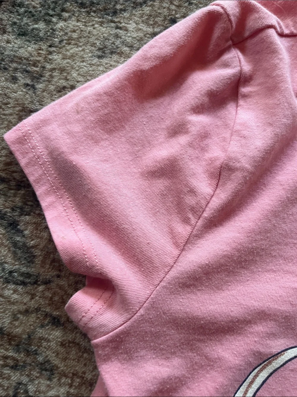GAP Girls Pink 'Bon Jour' Graphic Short Sleeve Tee
